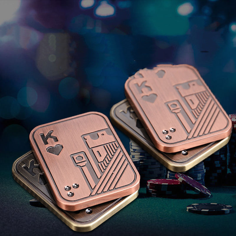 Edc Fidget Spinner Sound Waves Decompress Metal Hand Push Coins