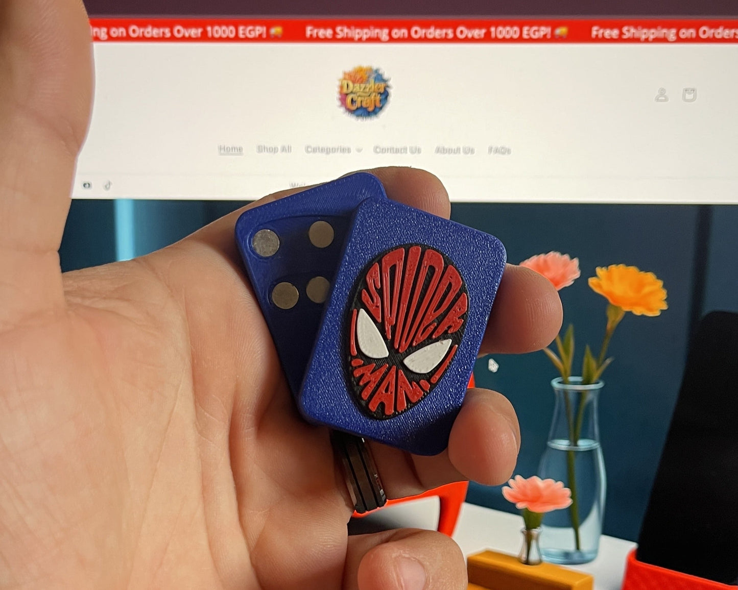 WebSlide™ 22X – Magnetic Fidget Slider (Spider-Man Edition)