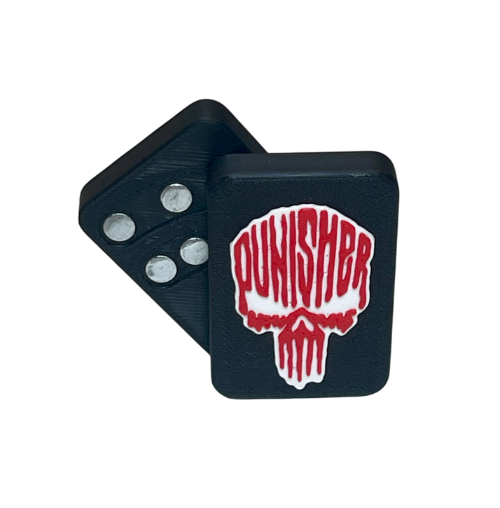 PunishSlide™ 22X – Magnetic Fidget Slider (Red Skull Edition)