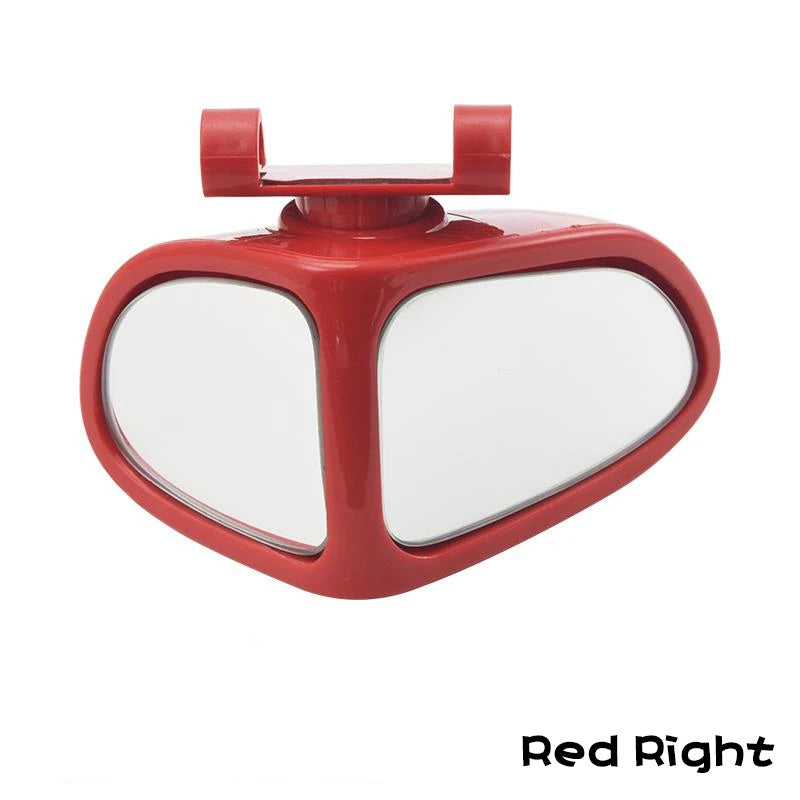 Car Reversing Small Round Mirror Front And Rear Wheel Wide-Angle Mirror Double-Sided Auxiliary Rearview 360 Adjustable Wide Angle Side Rear View Mirror For Car