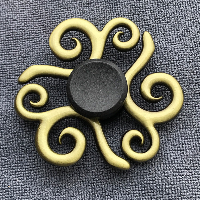 Bronze Alloy Fingertip Gyro Relieving Spinning Top Rotating Hand Spinner