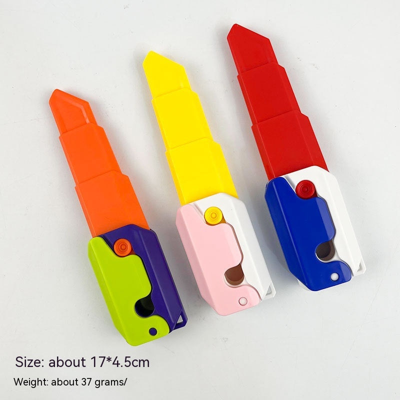 Retractable Radish Knife 3D Gravity Printing Retractable Children's Decompression Toy