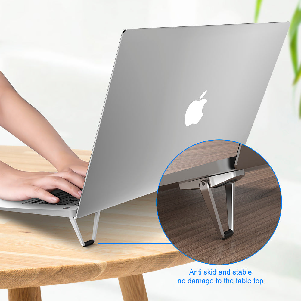 Compatible with Apple, Lightweight Laptop Cooling Stand Metal Vertical Laptop Stand Foldable Tablet Stand Bracket Laptop Holder Accesorios Tablet