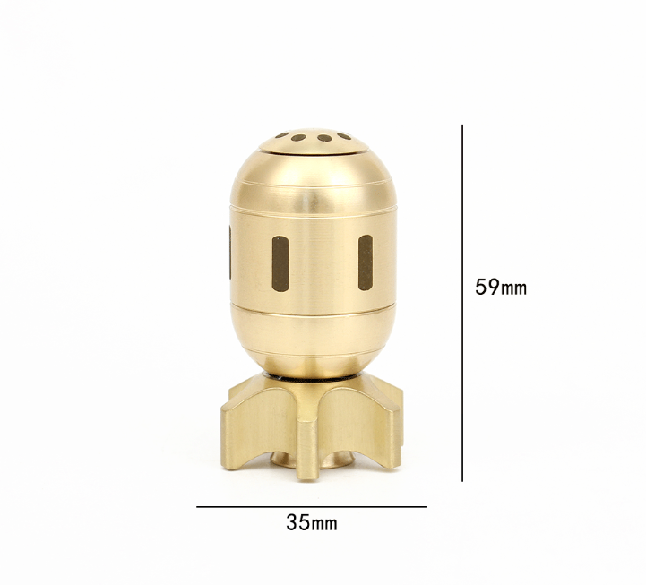 Brass Solid Pressure Reducing Rotary Fingertip Gyroscope