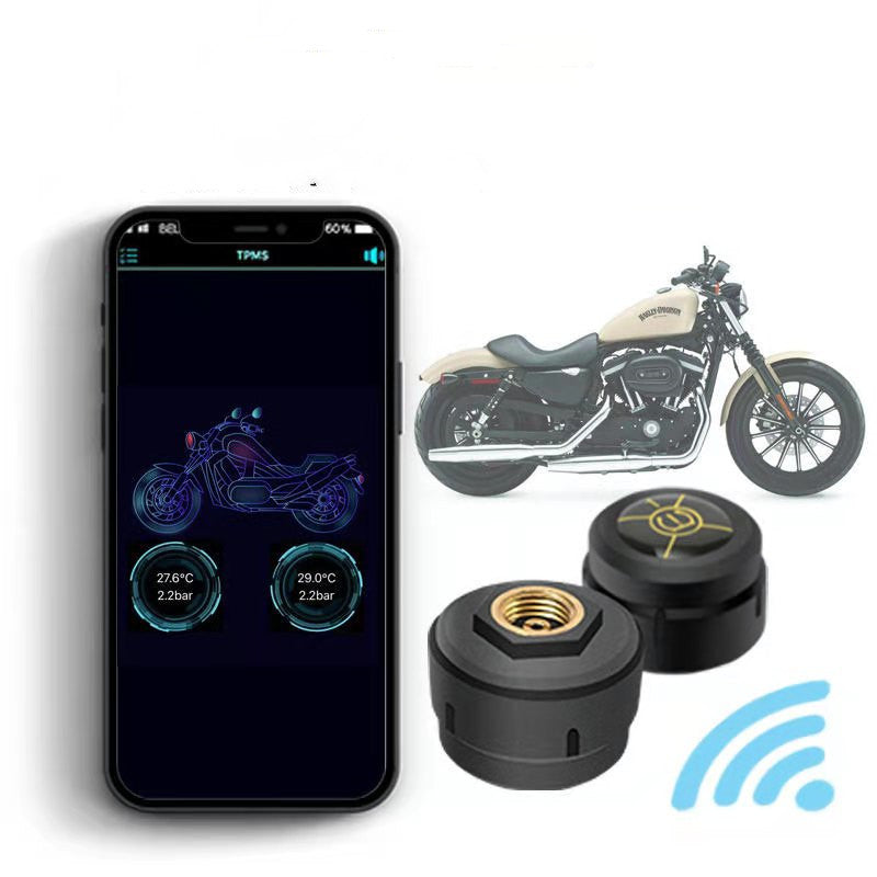 Wireless Tire Pressure Monitor For Detecting And Alarming Two-wheeled Electric Locomotive