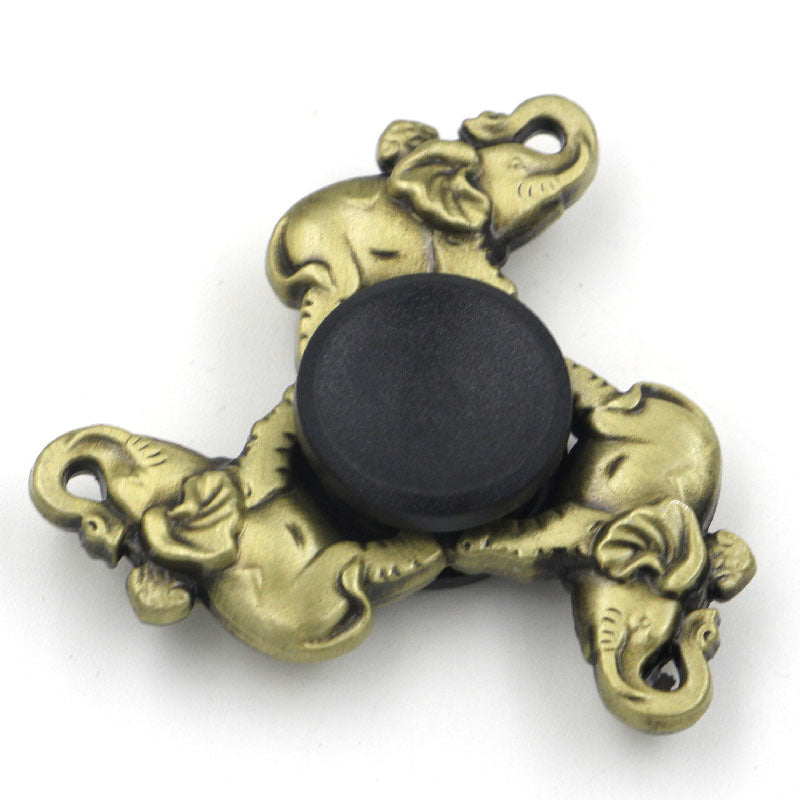 Bronze Chicken King Fingertips Spinner Around Game Toys