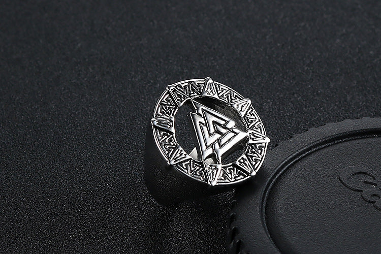 Viking warrior men's ring