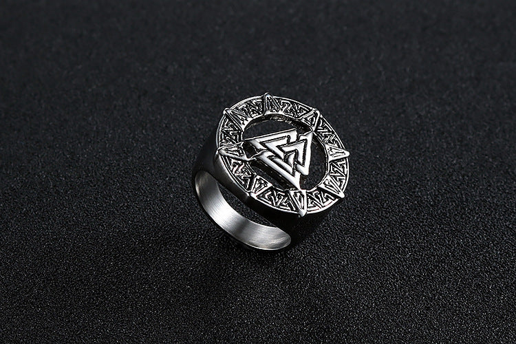 Viking warrior men's ring