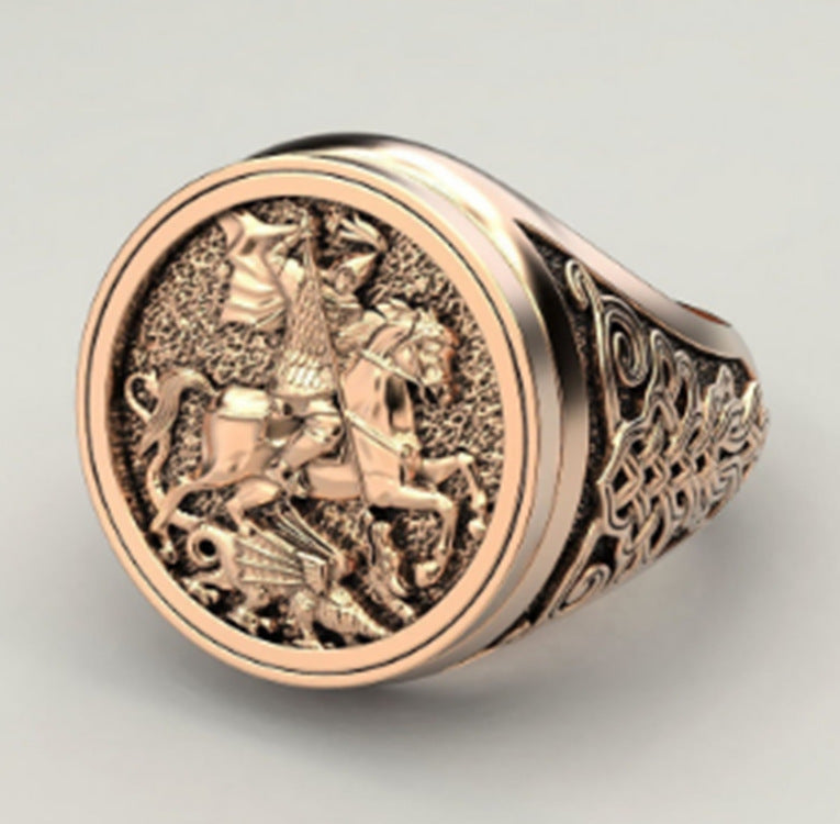 Hip Hop Male Viking Fortune Bird Eagle Ring