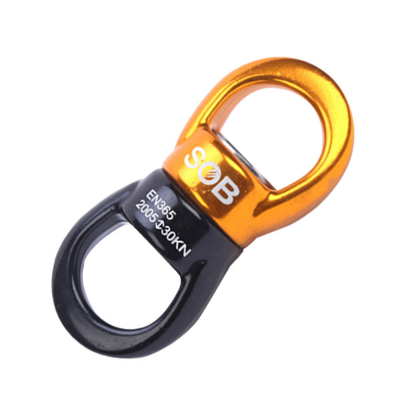 Rock climbing figure 8 ring spinner