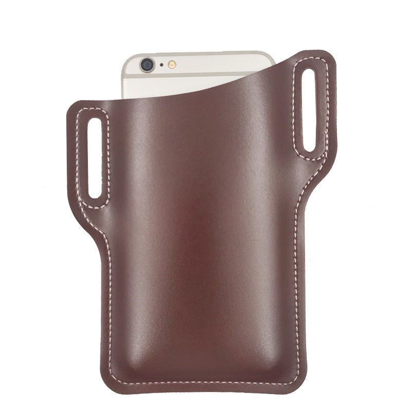 Cellphone Loop Holster Case Belt Waist Bag Props PU Leather Purse Phone Wallet