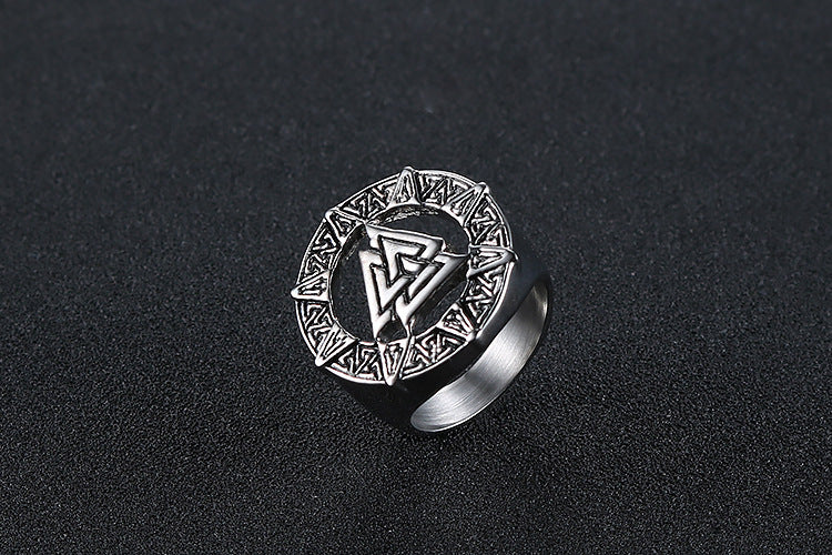 Viking warrior men's ring