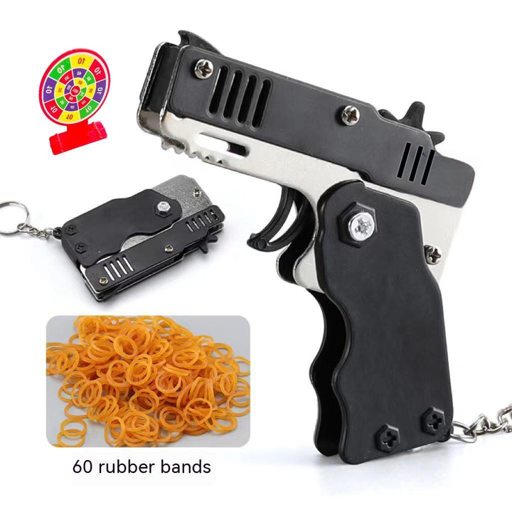 Folding Folding Leather Gun Alloy Model Toys