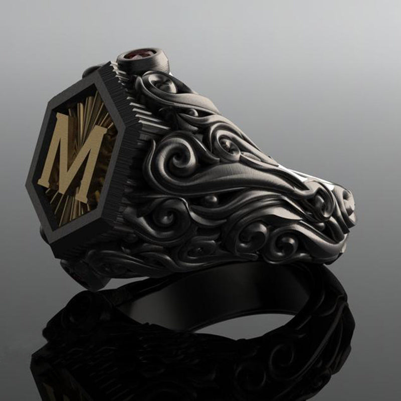 Personalized carved decorative rings