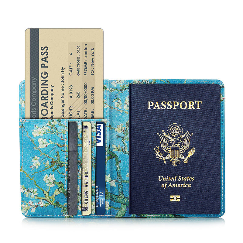 Passport Bag Protective Cover Multi-Function Ticket Holder Wallet Credit Card Document Bag