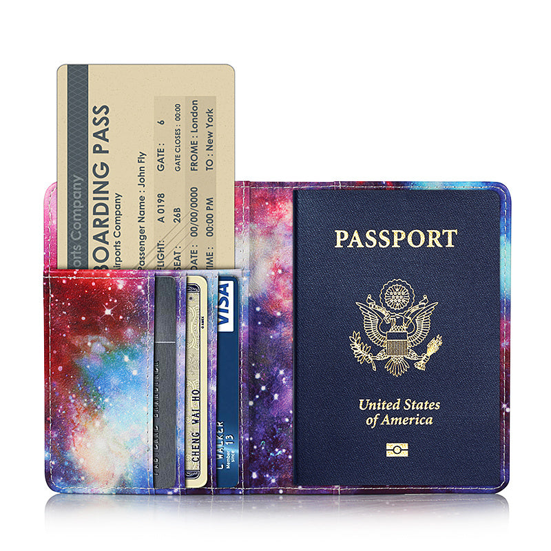 Passport Bag Protective Cover Multi-Function Ticket Holder Wallet Credit Card Document Bag