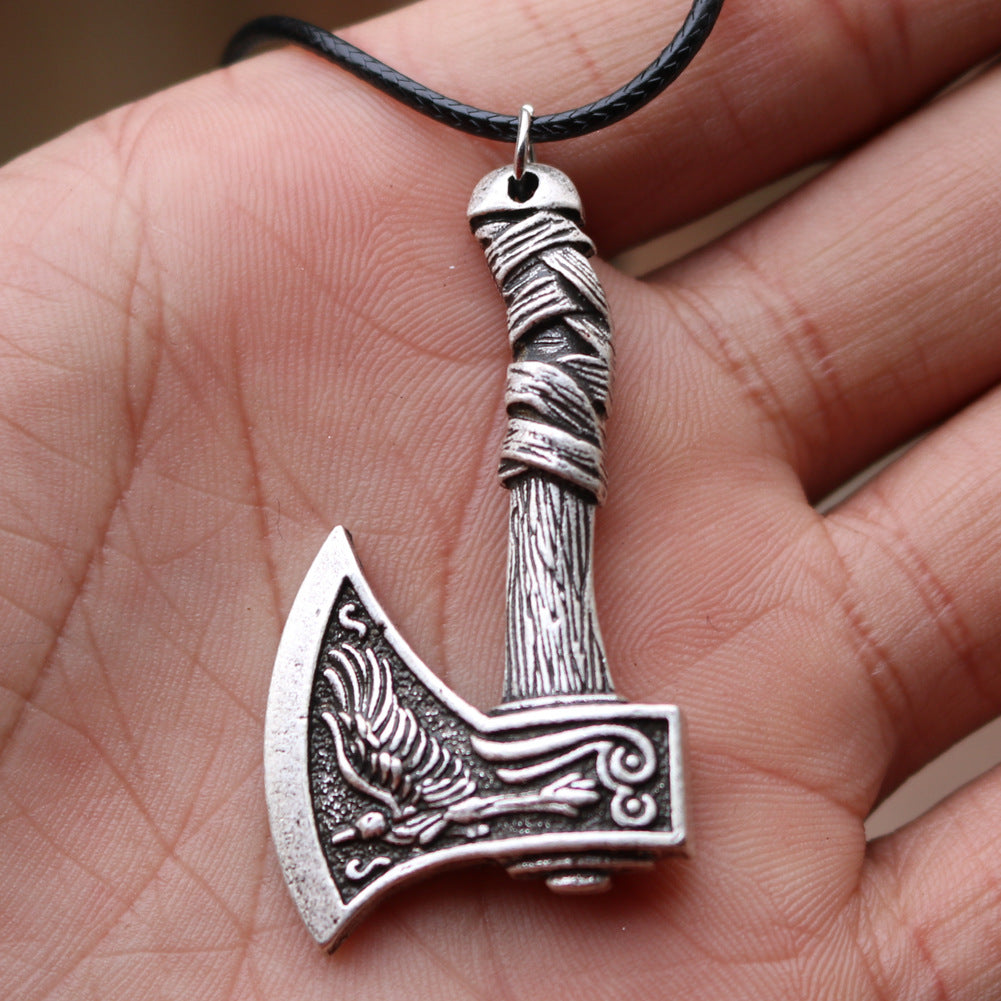 Double Axe Pendant Men's Necklace