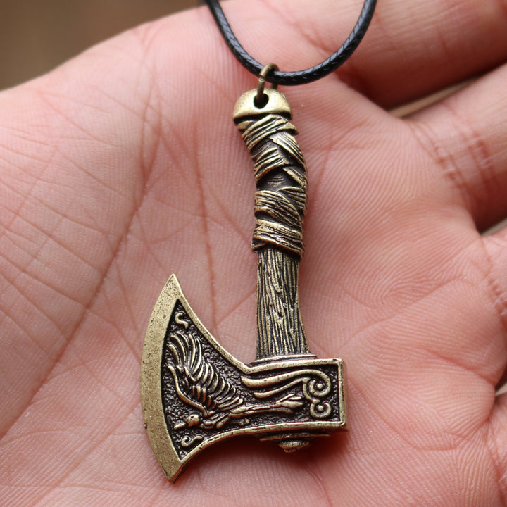 Double Axe Pendant Men's Necklace