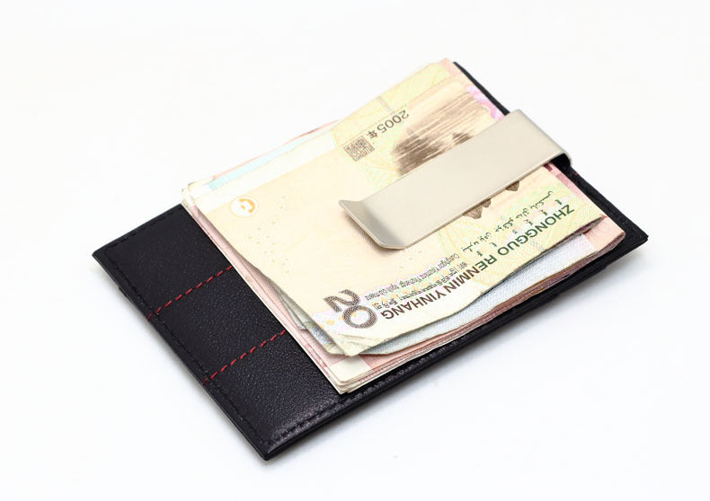 Leather Wallet Small Card Bag Card Holder Driver'S License Folder Wallet Send Shielding Nfc Anti-Theft Brush Rfid Anti-Flash Payment Small Card Holder