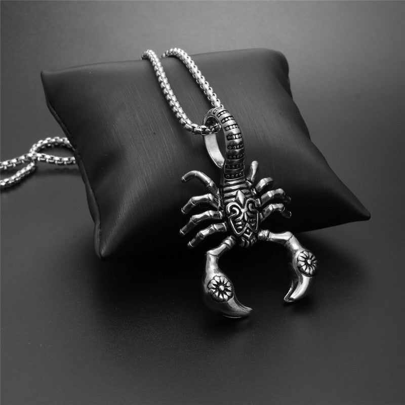 Scorpion Pendant Necklace 316L Stainless Steel Men Chain Necklace Fashion Men Jewelry