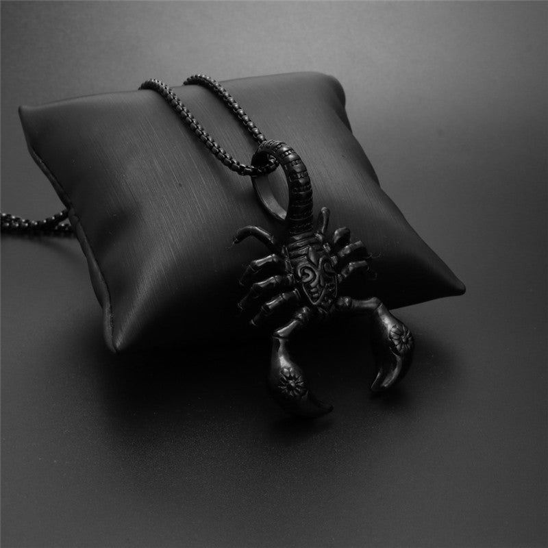 Scorpion Pendant Necklace 316L Stainless Steel Men Chain Necklace Fashion Men Jewelry