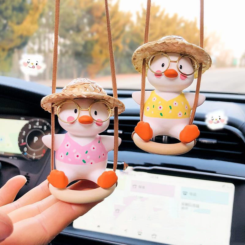 Swing Duck Car Pendant Car Cute Ornaments