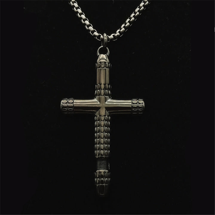 Hip Hop Retro Cross Necklace Ornament