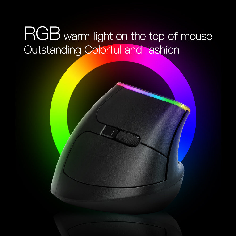 Colorful M618C RGB Vertical Wireless Ergonomic Hand-held Straight Mouse