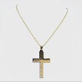 Stainless Steel Niche Cross Pendant Ornaments Snake Bones Chain Titanium Steel Necklace