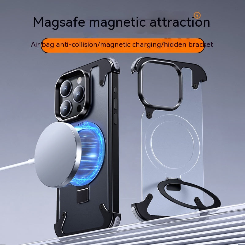 Metal Magnetic Frameless Multifunctional Protective Cover Phone Case