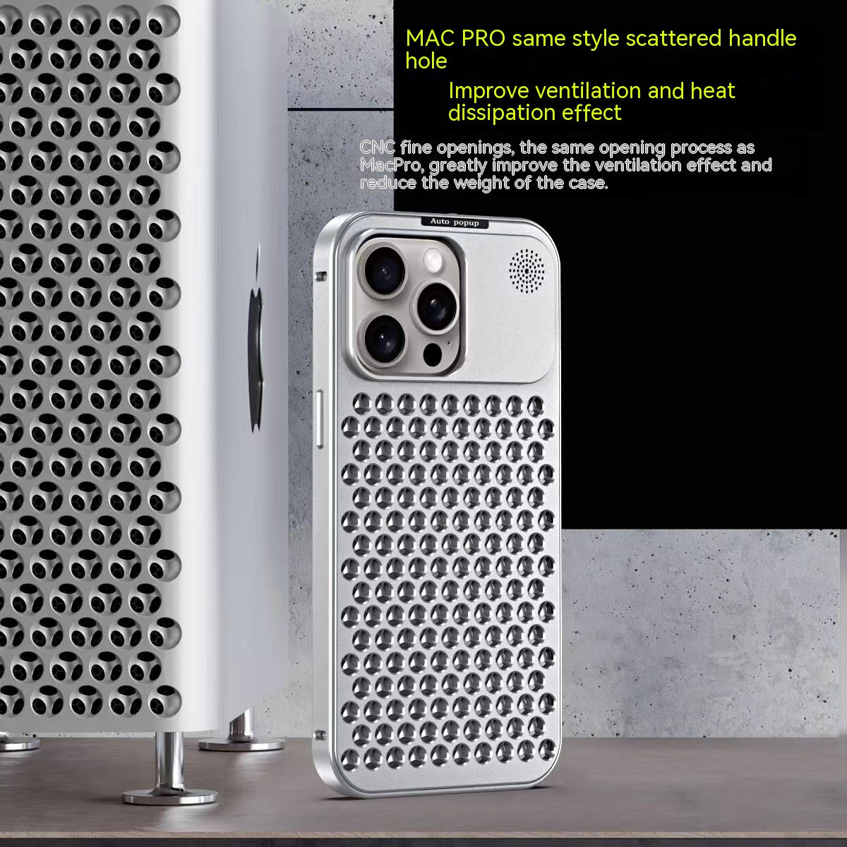 Aluminum Alloy Spring Fastener Mobile Phone Heat Radiating Phone Shell Protective Case