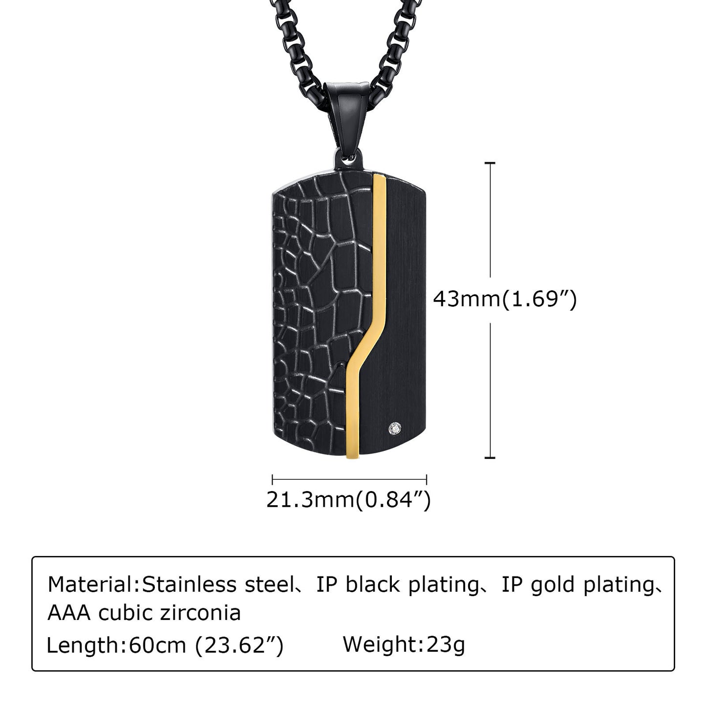 Men's Fashion Stainless Steel Pendant Necklace