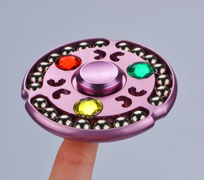 Lotus Steel Ball Fingertip Spinner Children's Metal Aluminum Alloy Decompression Toy