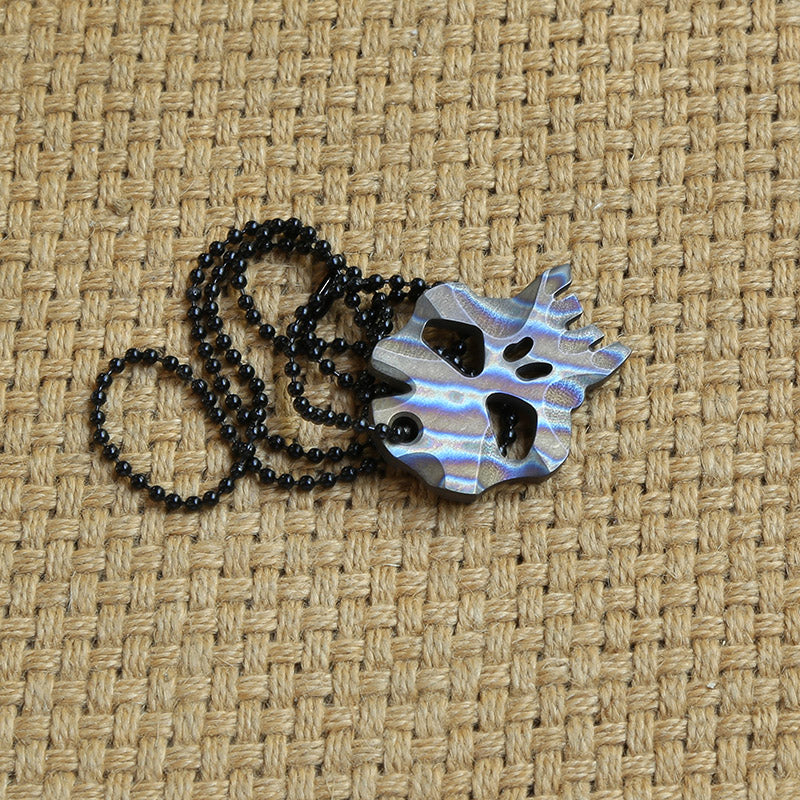 Creative Simple Alloy Skull Keychain Pendant