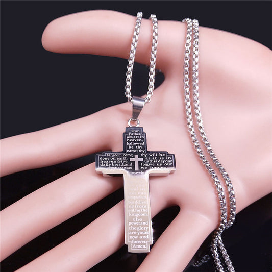 Titanium Steel Ornament Fashion Simple English Letter Stainless Steel Necklace