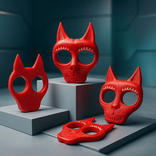 FelineGuard™ Self-Defense Keychain – 3D Printed Edition