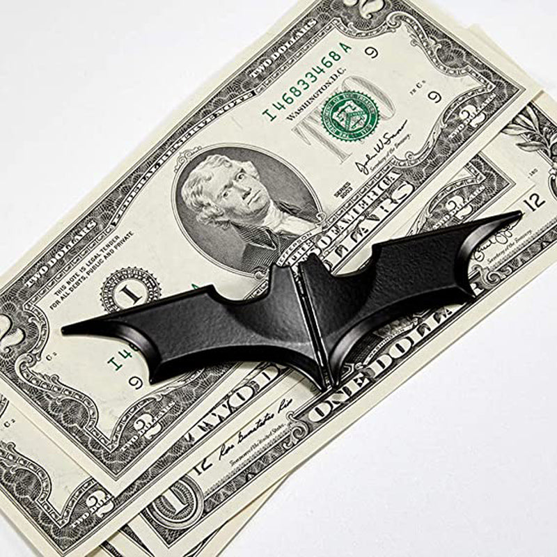 Creative bat wallet simple metal magnetic wallet