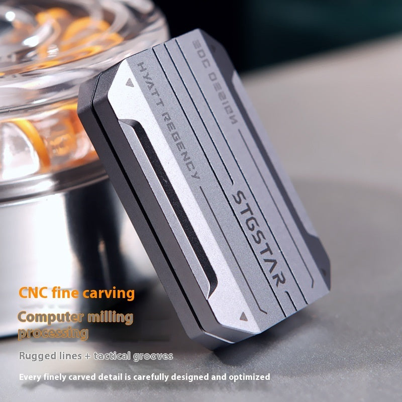 Stainless Steel Rhythm Edc Decompression Fingertip Gyro Rotating Toy