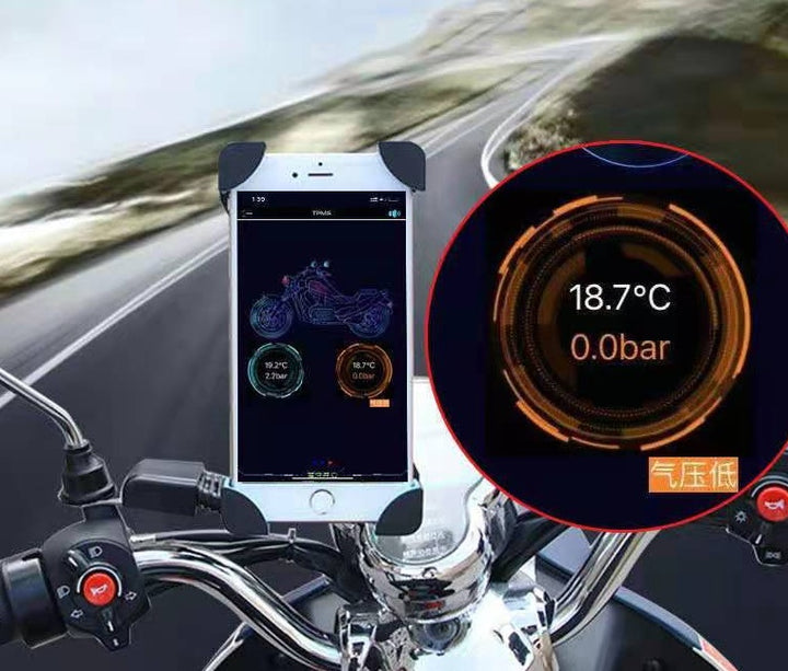 Wireless Tire Pressure Monitor For Detecting And Alarming Two-wheeled Electric Locomotive