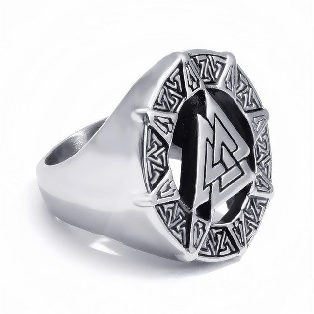 Viking warrior men's ring