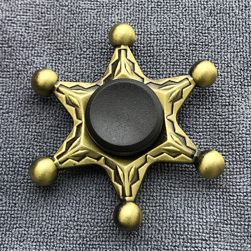 Bronze Alloy Fingertip Gyro Relieving Spinning Top Rotating Hand Spinner