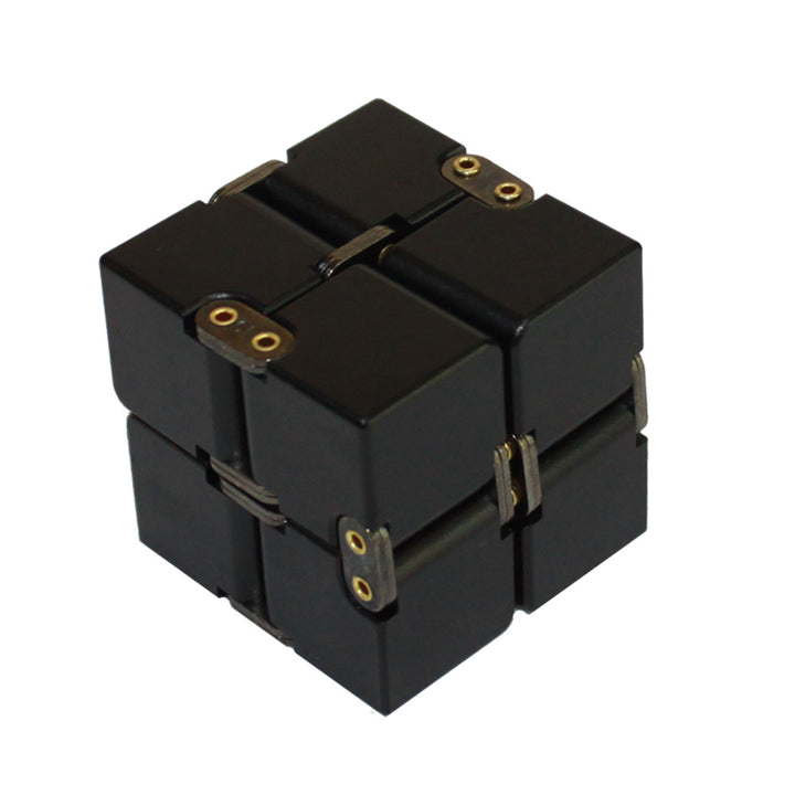 Stress Relief Toy Premium Metal Infinity Cube Portable Decompresses Relax Toys for Children Adults