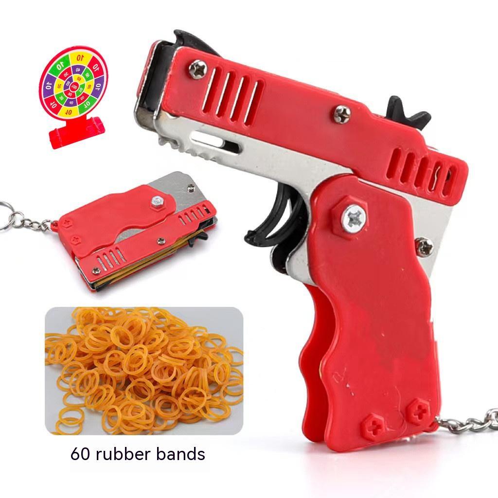 Folding Folding Leather Gun Alloy Model Toys