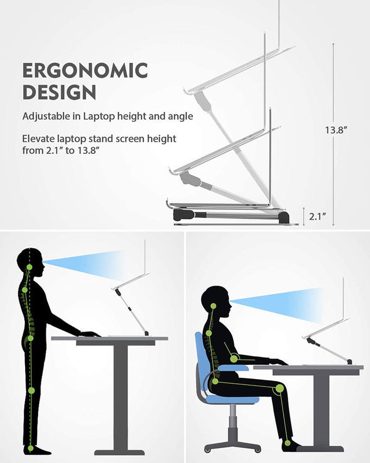 Laptop Stand Desktop Raises And Lowers Heat Dissipation Adjustable Storage