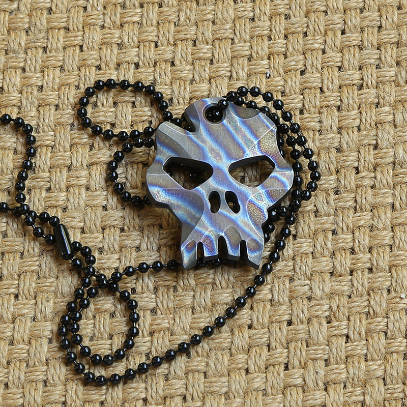 Creative Simple Alloy Skull Keychain Pendant