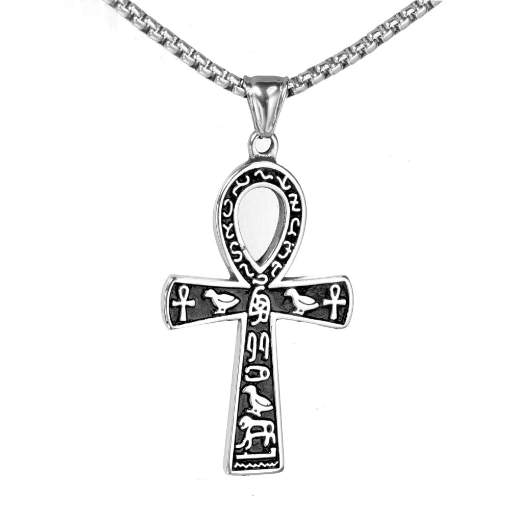 Cross Necklace Stainless Steel Pendant Necklace