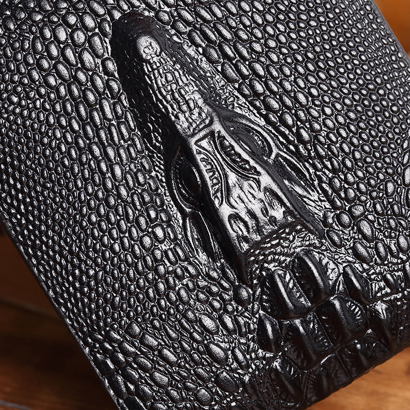 Men's Fashionable Casual Crocodile Print Wallet