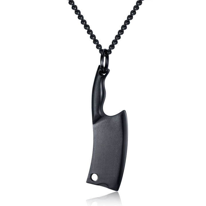 Men's Stainless Steel Necklace, Colorful Glare Classic Pendant