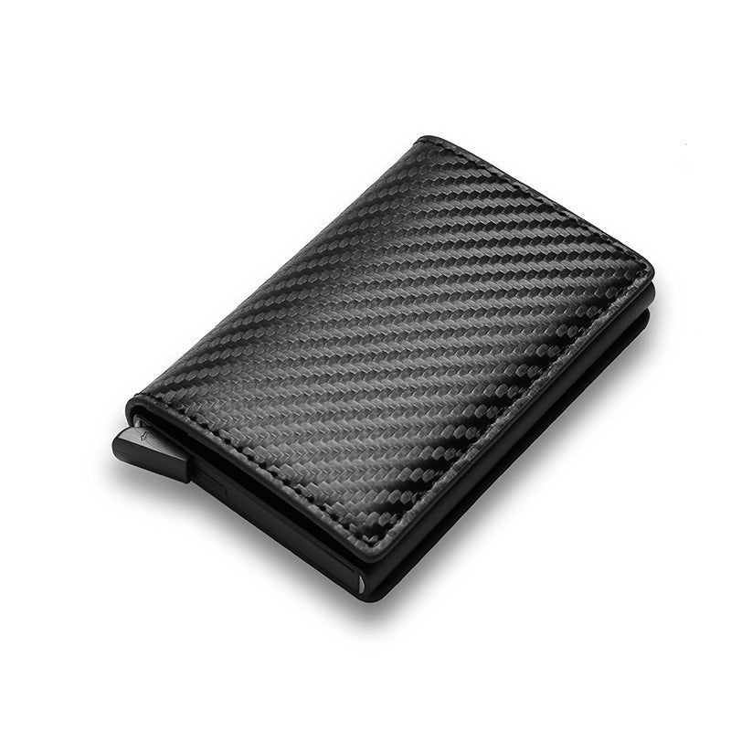 RFID Carbon Fiber Men's Wallet Aluminum Alloy