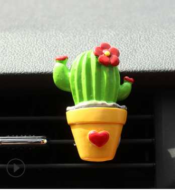 Car Air Freshener Plants Perfume Vent Outlet Air Conditioning Fragrance Clip Cute Creative Ornaments Interior Auto Accessories